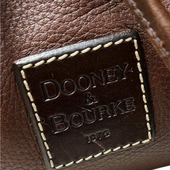 Dooney & Bourke Pebbled vintage Leather Bucket Backpack in Chocolate - Picture 3 of 16